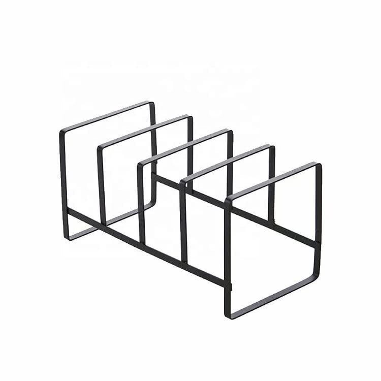 MosQuick® Metal Dish Drying Rack - Plate, Bowl & Chopping Board Holder for Kitchen Cabinet, Counter & Cupboard - Space Saving Kitchen Organizer (White/Black) - Perfect for Drying Dishes, Storing Cookware & Organizing Kitchen Countertops