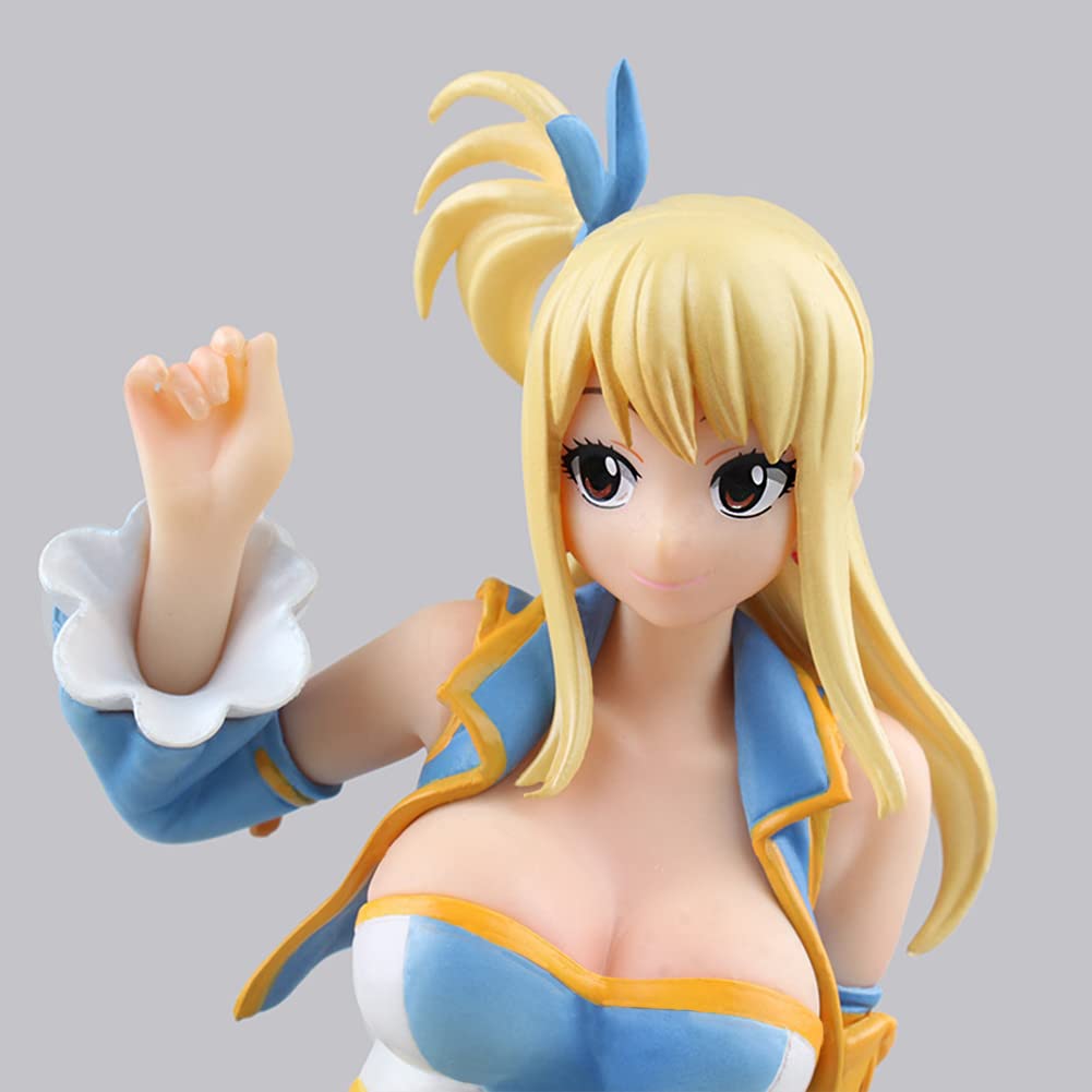Fairy Tail Lucy & Natsu PVC Anime Figure Statue - Collectible Fairy Tail Merchandise, Desk Decor, Christmas Decoration for Anime Fans & Gift Ideas