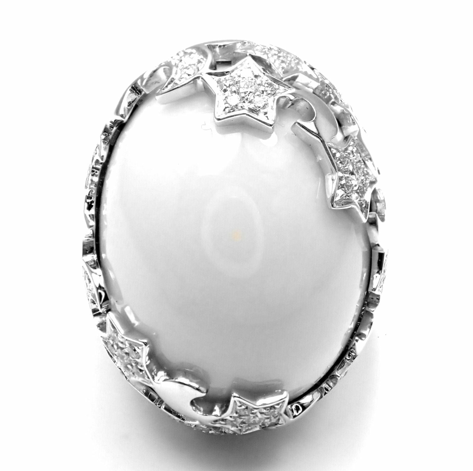 Pasquale Bruni 18k White Gold 0.65ctw Diamond Cielo Stars Ring Size 12 - Luxury Engagement, Anniversary & Special Occasion Jewelry Gift for Women
