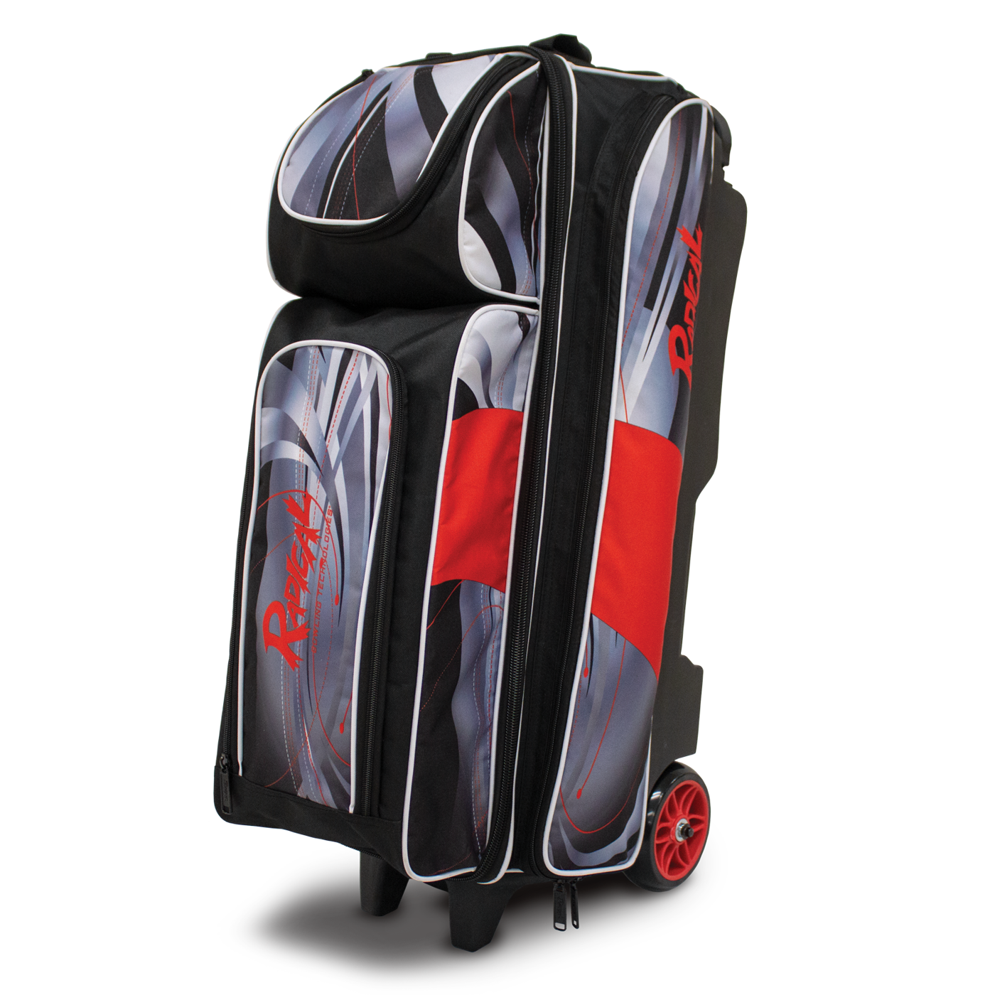 Radical 3 Ball Triple Roller Bowling Bag with Dye Sublimation Design - Perfect for League Play, Tournaments & Practice Sessions