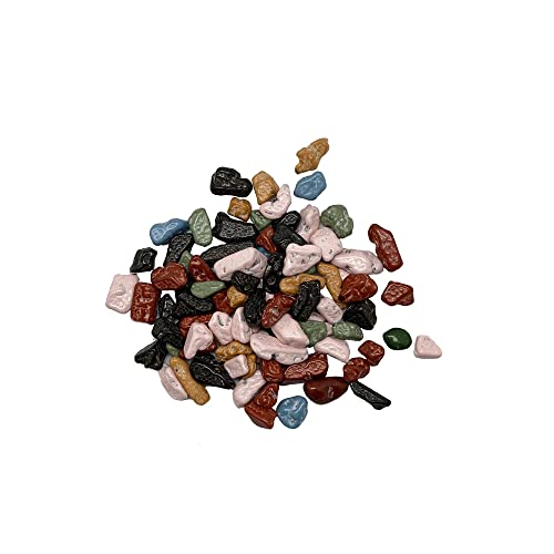 1lb Chocolate Rocks Candy - Resealable Stand Up Bag, Realistic Edible Rock Candy in Assorted Shapes & Colors - Bulk Party Candy for Birthdays, Halloween, Easter & Holiday Celebrations