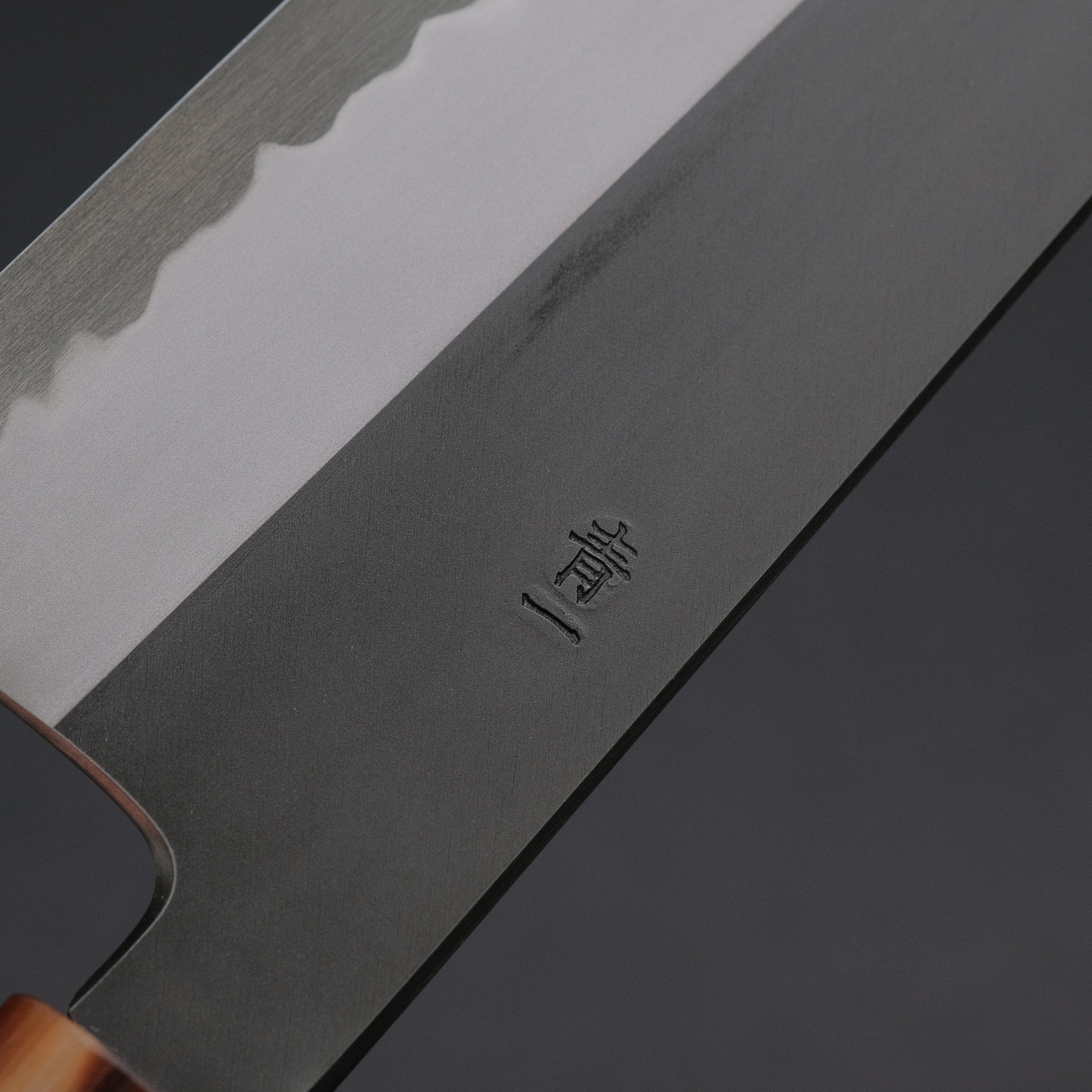 Hitohira Tanaka Kyuzo Blue #1 Kurouchi Gyuto 240mm Japanese Chef Knife - Extra Height Yakusugi Cedar Handle - Perfect for Sushi, Meat Cutting & Professional Kitchen Use