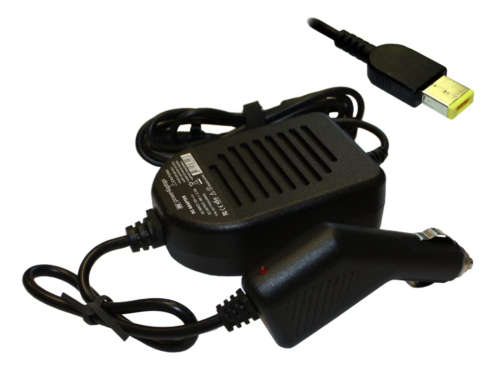 Universal 90W Laptop Car Charger for Lenovo Yoga 500 - DC Power Adapter with LED Indicator | Perfect for Travel, Business Trips & On-the-Go Charging
