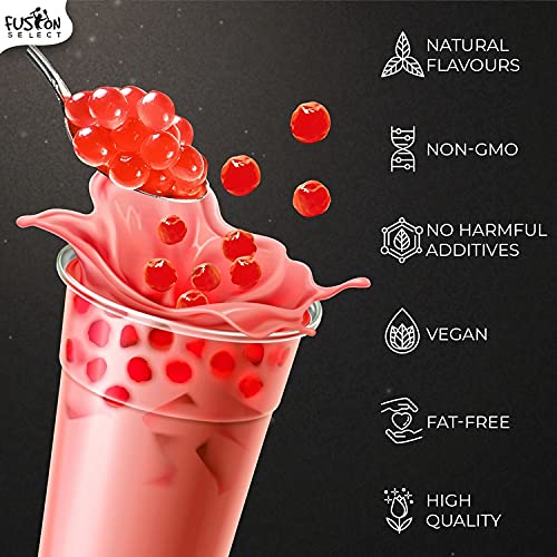 Premium Passion Fruit Boba Pearls - Bursting Popping Boba for Bubble Tea, Fruit Tea, Yogurt Toppings (450g) | Perfect for DIY Drinks, Desserts & Party Snacks