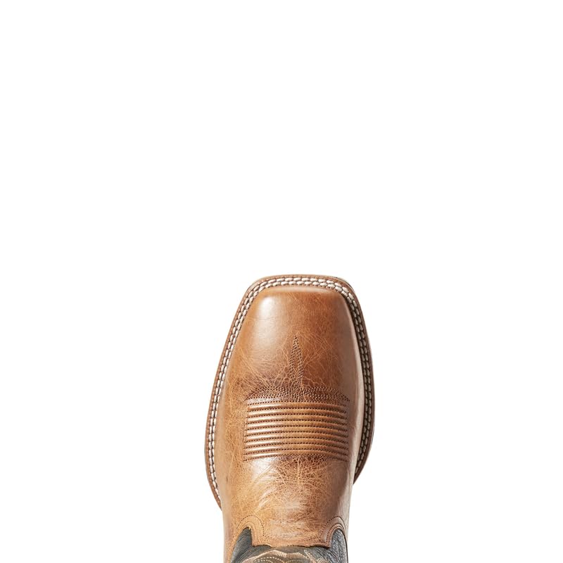 ARIAT Men's Barton Western Boots - Durable Leather Cowboy Boots for Riding & Work | Comfortable & Stylish for Ranch, Rodeo & Outdoor Activities
