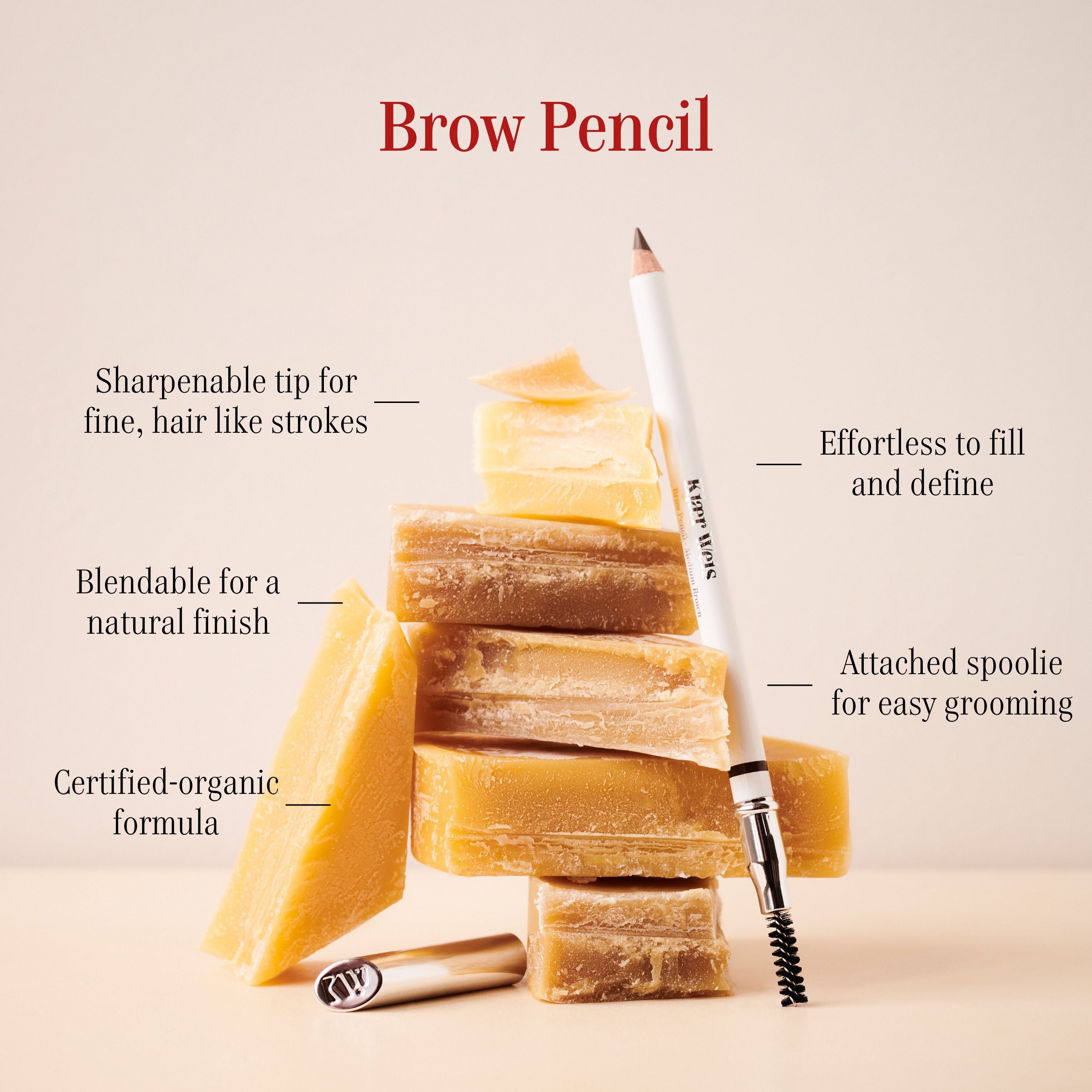 Best Brow Pencil for Natural Look - Deep Brown Waterproof Eyebrow Pencil - Perfect for Everyday Makeup & Professional Use