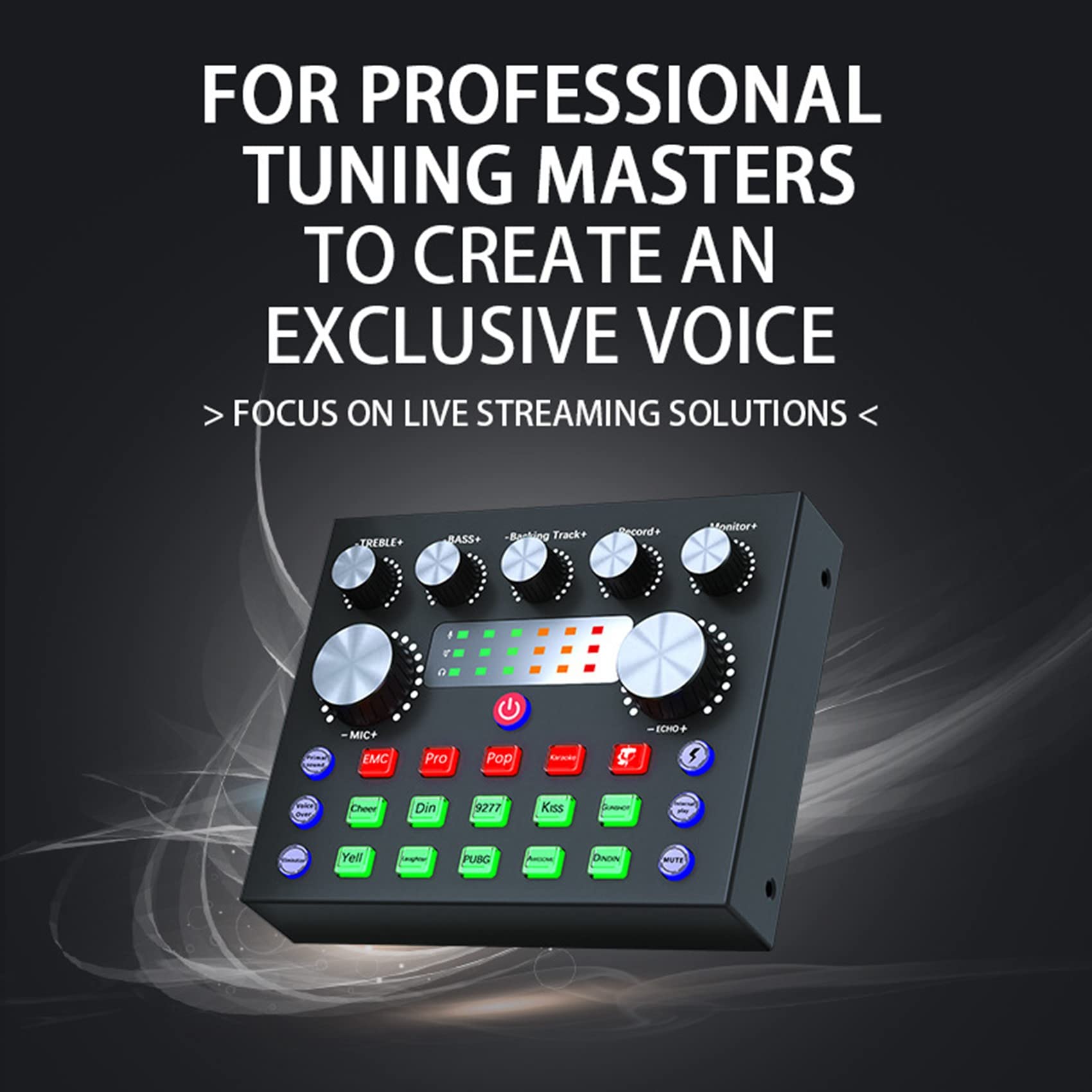 Gathukila V8S Professional Audio Mixer - 48V Phantom Power, USB Sound Card for Live Streaming, Podcasting & Music Recording - Compatible with PC, Mac, Phone (iPhone/Android) - Perfect for Home Studio, Church Sound System & Karaoke Setup