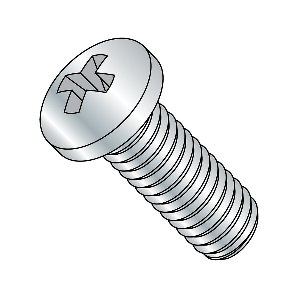 Steel Pan Head Machine Screw M3-0.5x10mm - Zinc Plated, Phillips Drive - for Electronics & DIY Projects (50pcs)