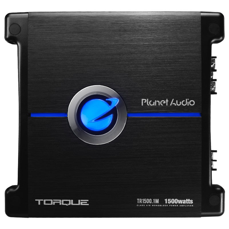 Planet Audio TR1500.1M Monoblock Car Amplifier - 1500W Max Power, Torque Series for Deep Bass - Perfect for Car Audio Systems & Subwoofer Upgrades