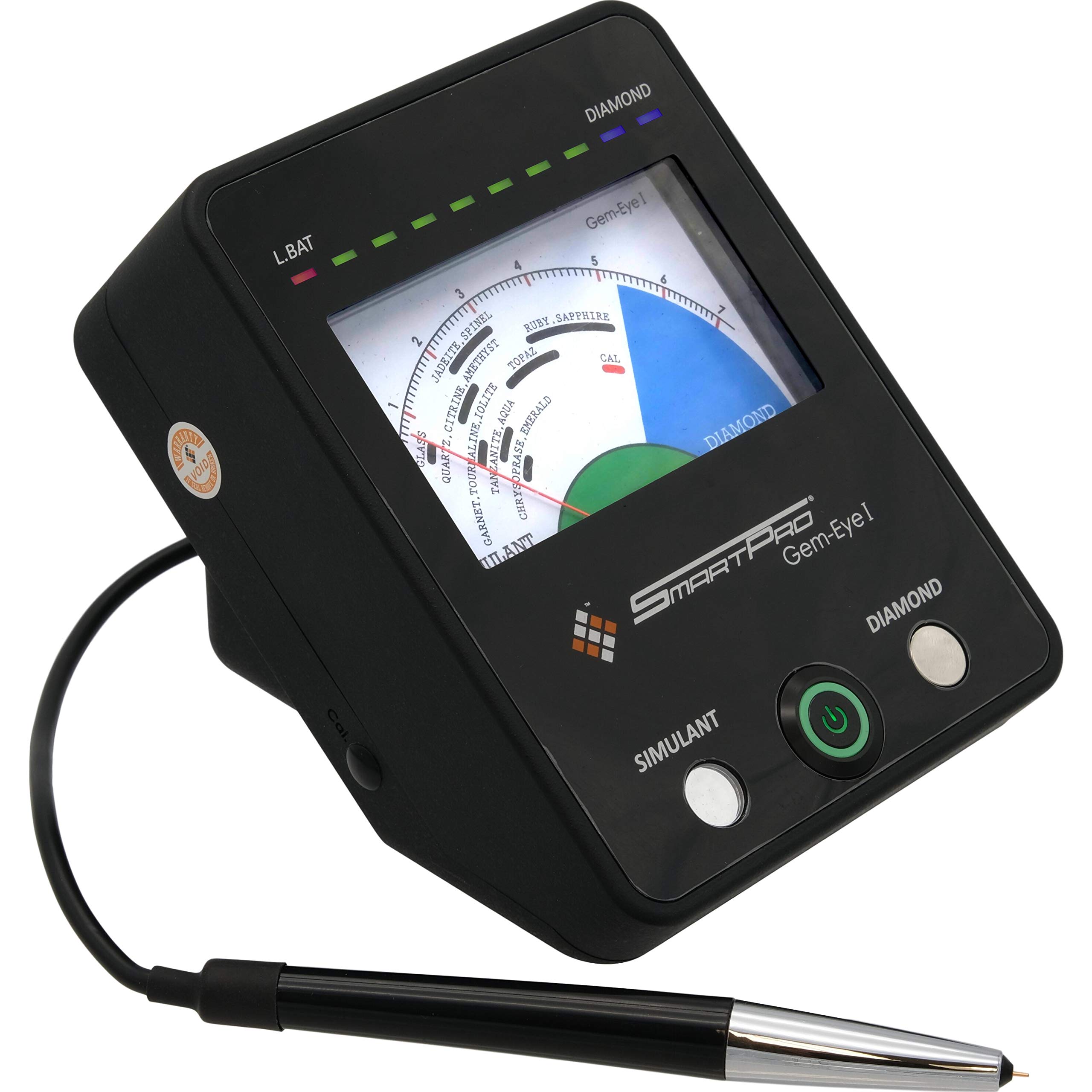 SmartPro SPGE-I Gem Eye I Gem and Diamond Tester - Professional Jewelry Testing Tool for Diamonds, Moissanite & Cubic Zirconia | Perfect for Jewelers, Pawn Shops & Gem Enthusiasts