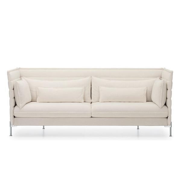 Alcove Three Seater Sofa - Modern Upholstered Living Room Couch for Small Spaces | Perfect for Apartments, Condos & Cozy Home Decor