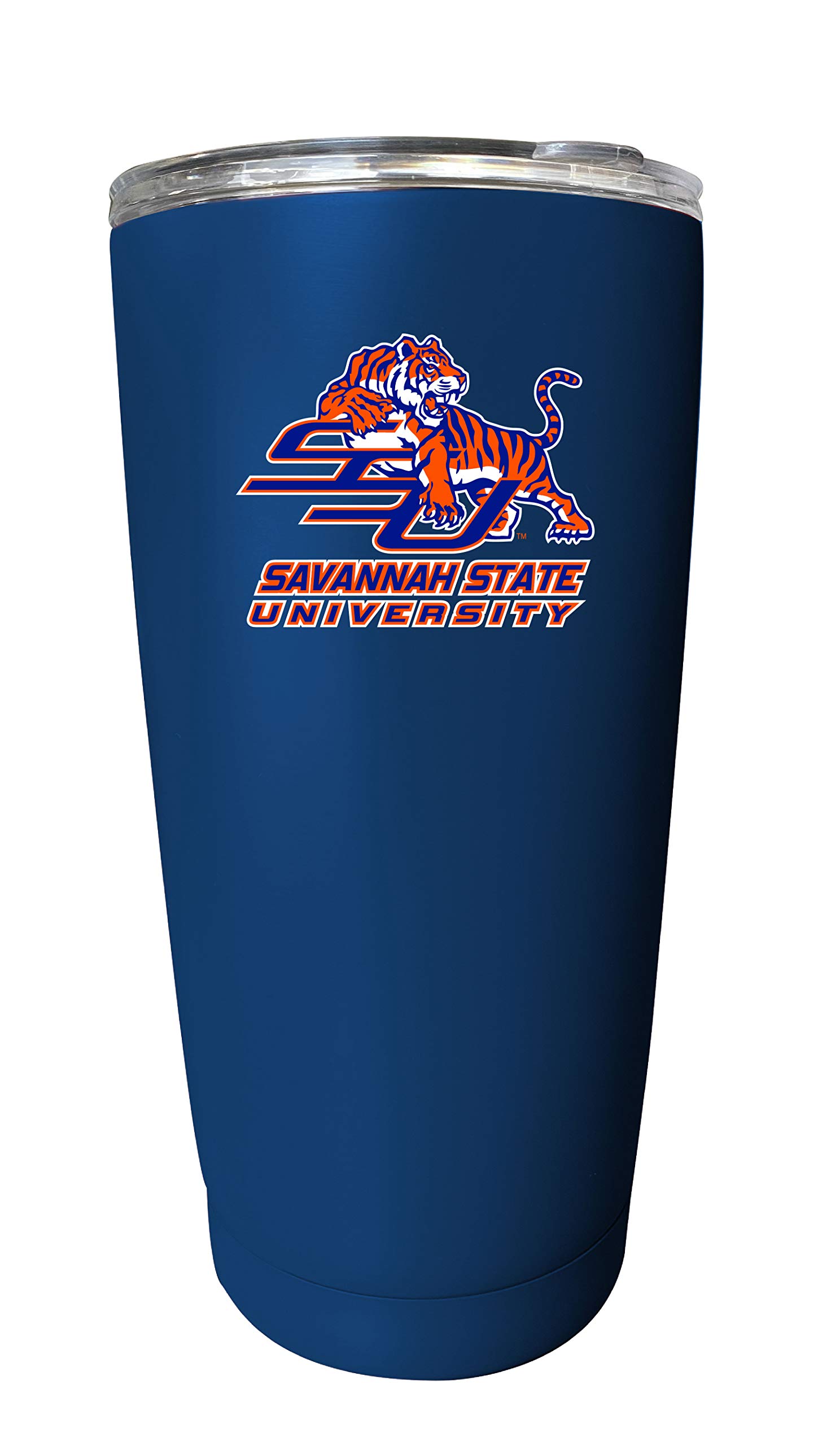 Official Savannah State University 16oz Insulated Stainless Steel Tumbler - Navy Blue, Leak-Proof Travel Mug with Lid for Hot & Cold Drinks - Perfect for College Students, Alumni & Fans - Great for Campus, Office & Outdoor Activities