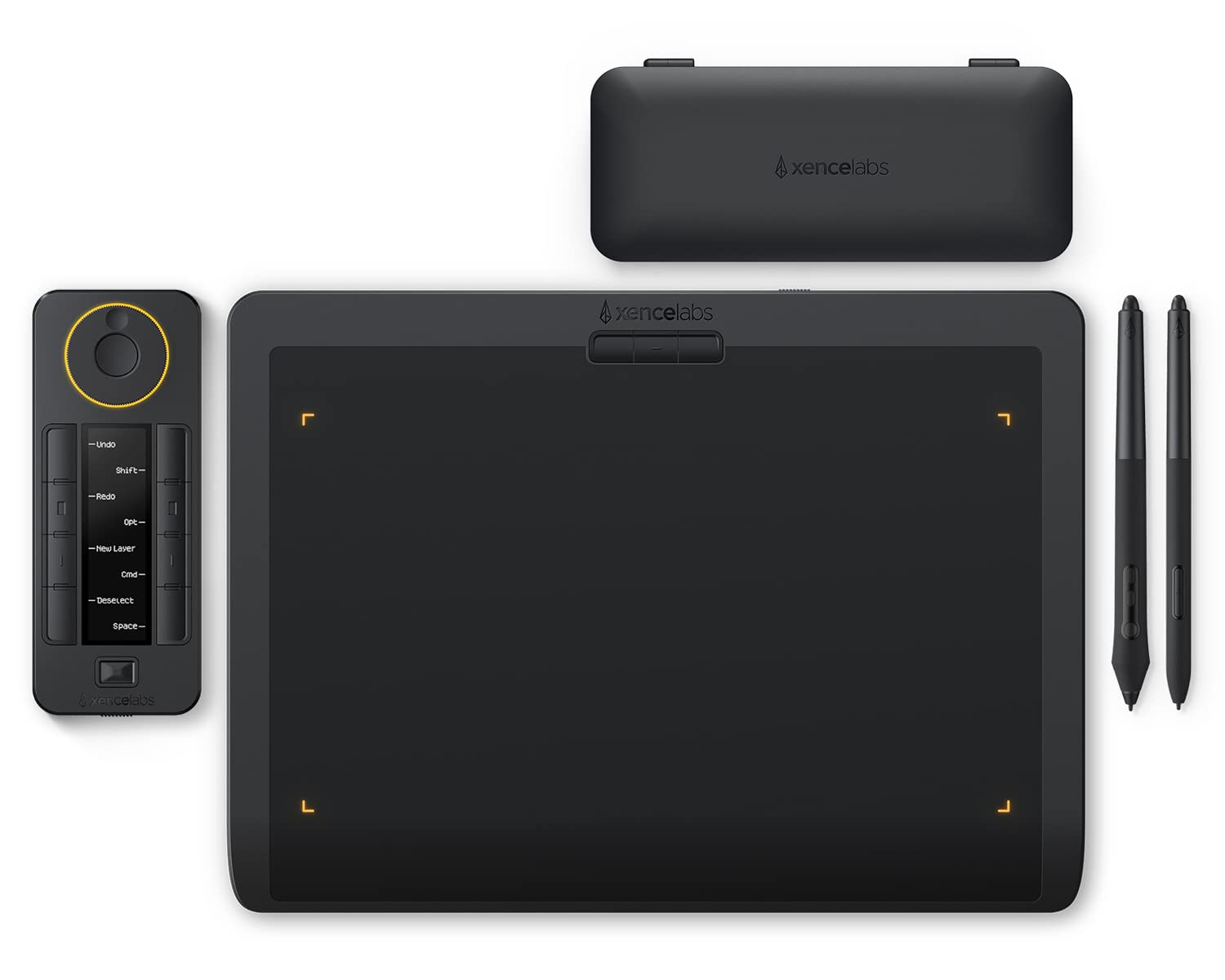 XENCELABS Medium Wireless Drawing Tablet with Quick Keys & 2 Battery-Free Pens - 12