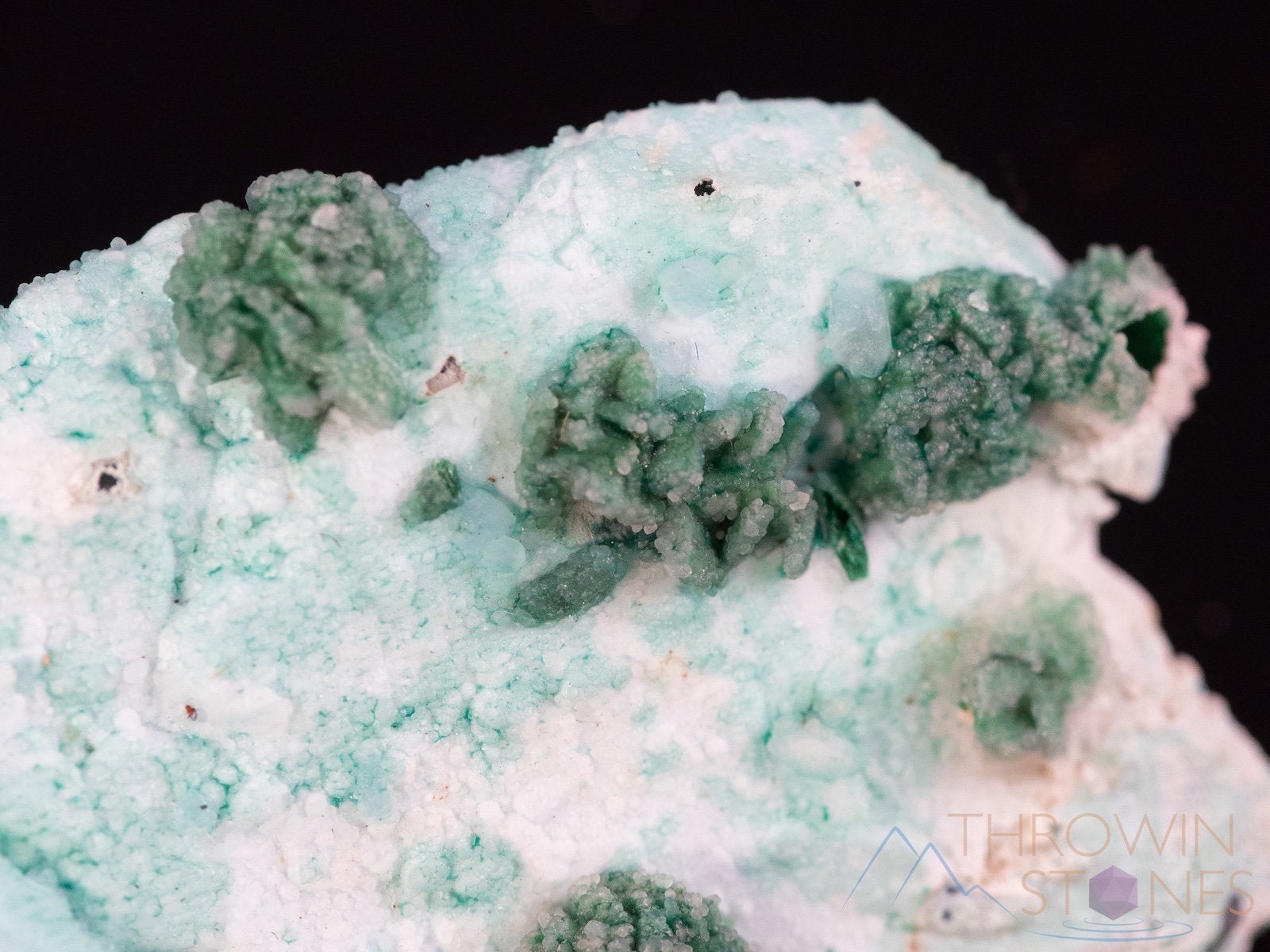 Natural Malachite & Chrysocolla on Quartz Raw Crystal Cluster - Healing Stones, Housewarming Gift, Home Decor, Meditation & Energy Work (40026)