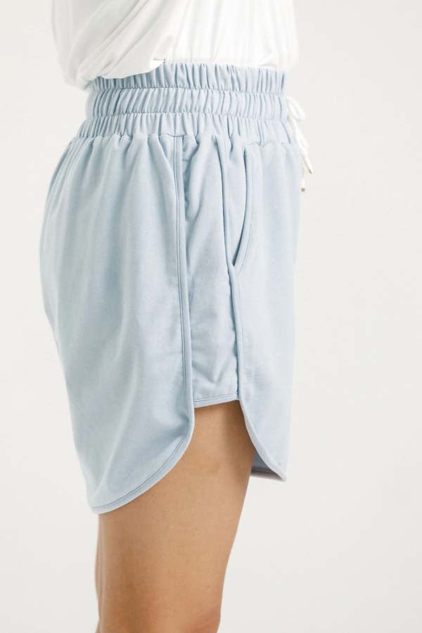 Inez Shorts for Women | High Waisted Denim Shorts in Sapphire Blue | Perfect for Summer Outfits, Beach Vacations & Casual Wear