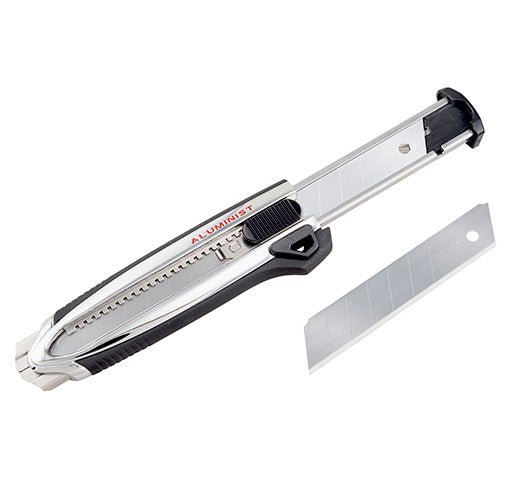 Aluminist® 700C Utility Knife Set - 10 Pack Heavy Duty Box Cutters for Shipping, Warehouse & Office Use - Sharp Stainless Steel Blades, Ergonomic Grip for Safe & Efficient Cutting