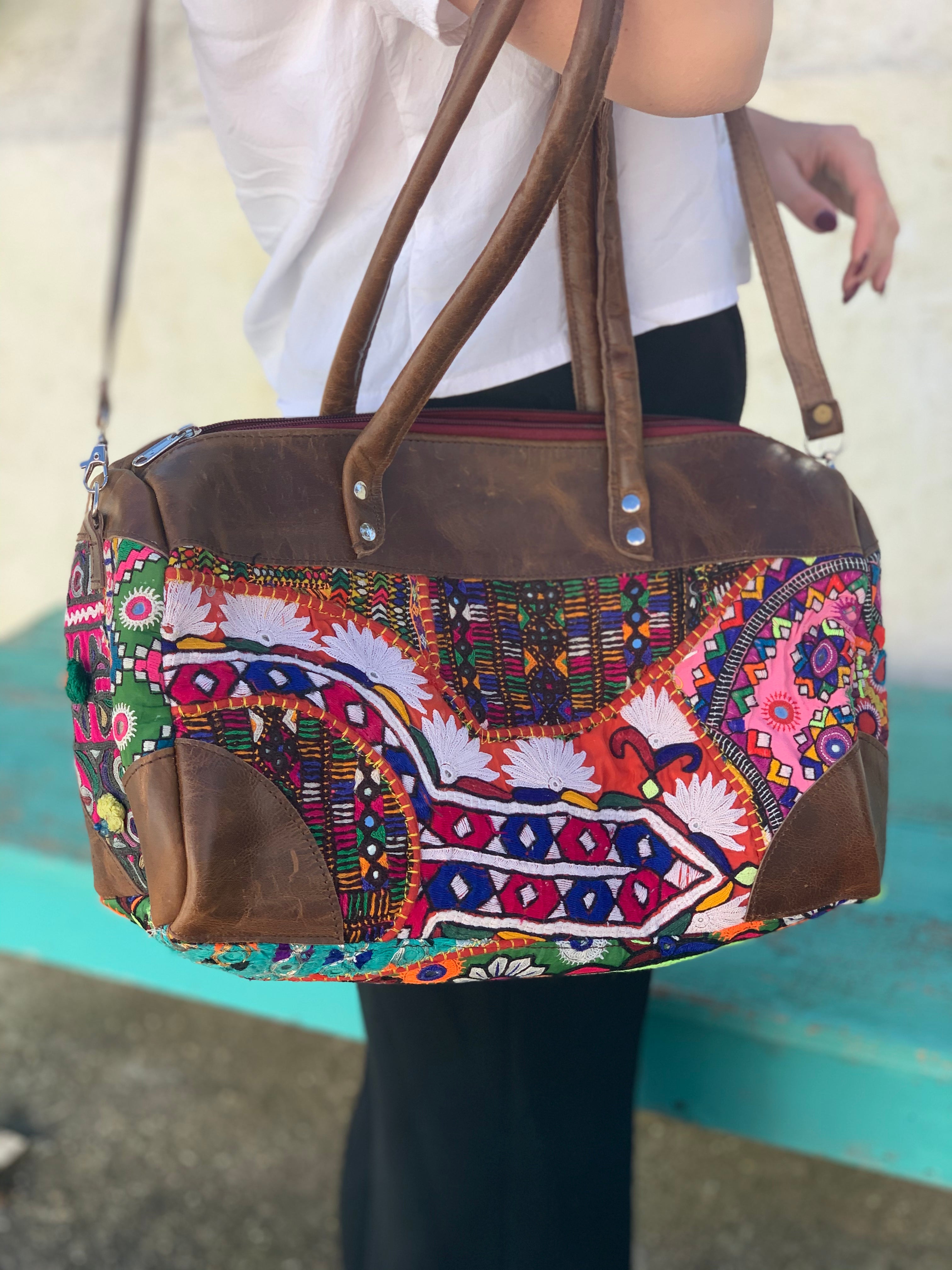 Stylish Ibiza Tribal Boho Bag for Women - Handmade Crossbody Purse with Ethnic Patterns - Perfect for Beach, Festival & Travel Accessories