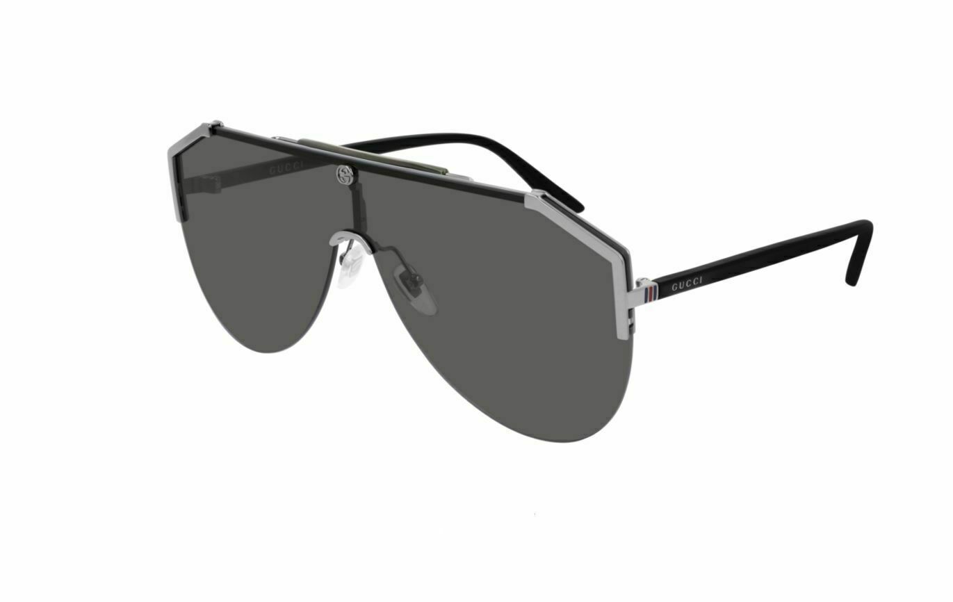 Gucci GG 0584S 001 Ruthenium Black/Grey Polarized Sunglasses for Women & Men - Luxury Designer Shades for Driving, Beach & Outdoor Fashion