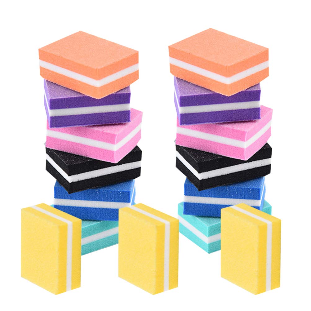Beaupretty 21pcs Nail Files and Buffing Blocks Set - Double Sided Sanding Block, Nail Grinding Polishing Sandpaper for Manicure - Perfect for Home Nail Care & Professional Salon Use