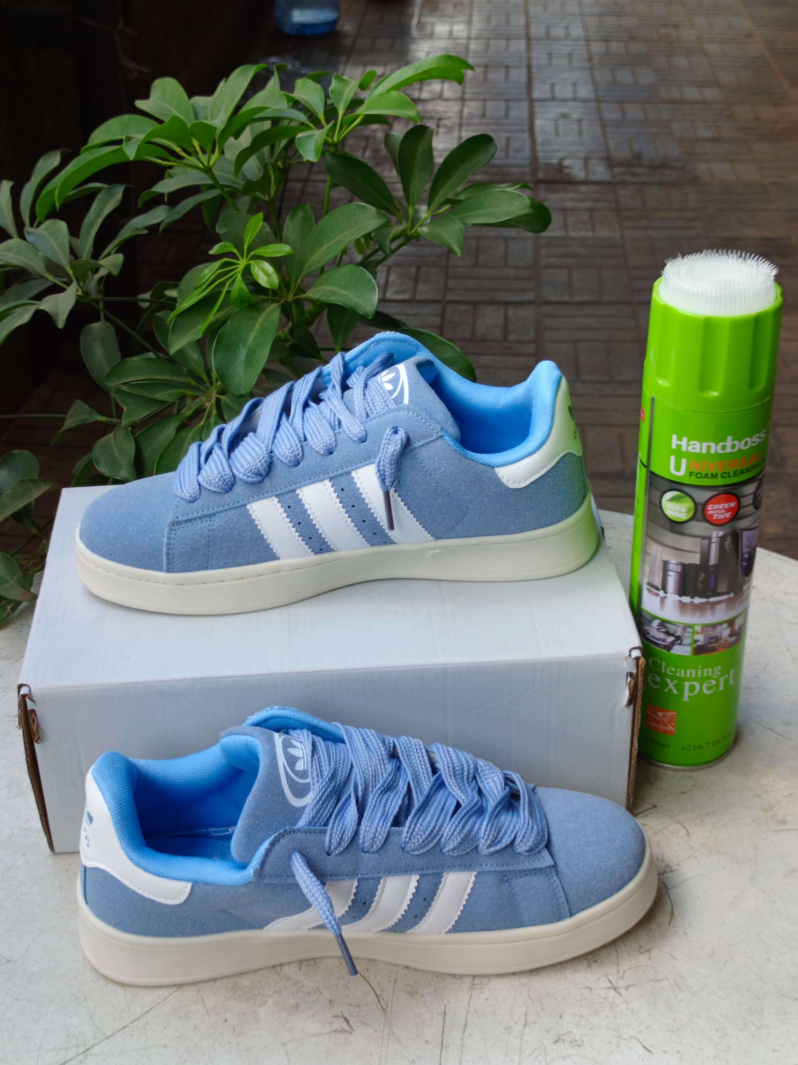 Adidas Campus Sneakers - Blue & White Retro Running Shoes for Men & Women | Casual Wear, Street Style, Gym & Everyday Comfort