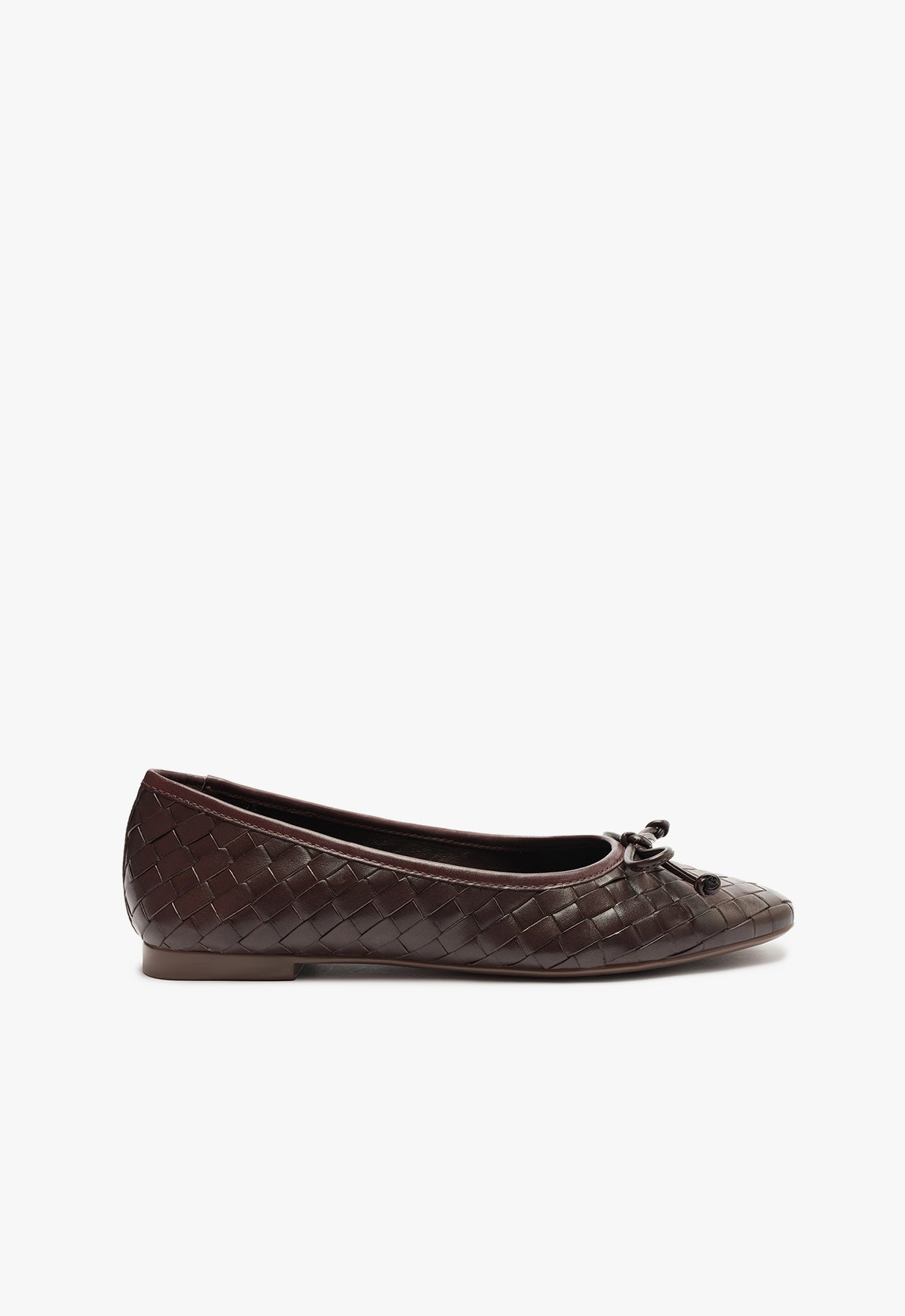 Arissa Women's Woven Leather Ballet Flats - Comfortable Slip-On Shoes for Casual Wear, Office & Travel