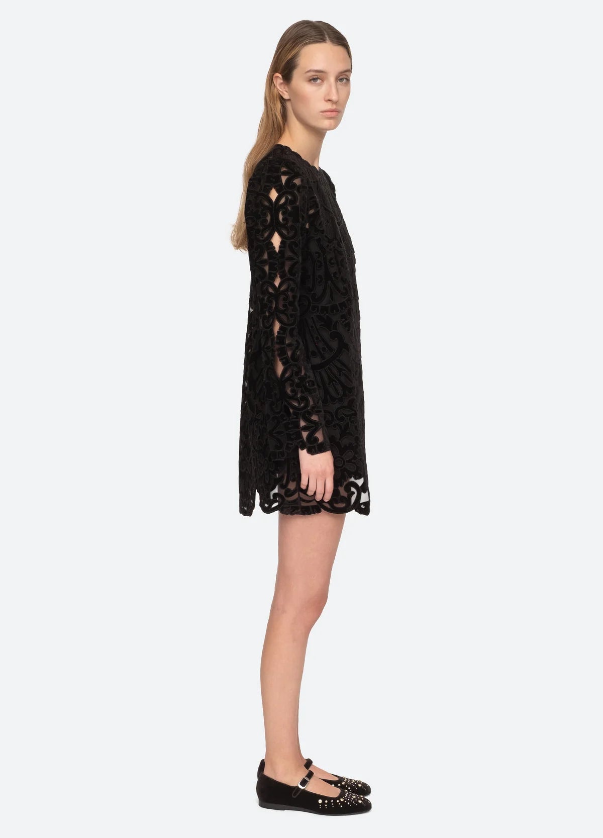 Elegant Dana Long Sleeve Dress in Black - Perfect for Office Wear, Evening Events & Fall Fashion