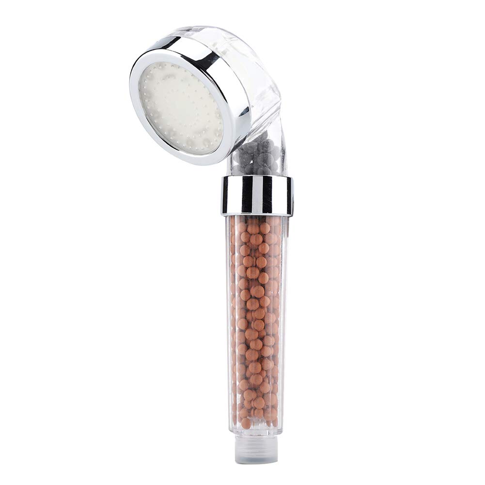 Water Powered LED Handheld Shower Head with Anion Particles - 3 Color Changing Lights, Water Saving Shower Spray Head for Bathroom | Perfect for Relaxing Night Showers and Energy Efficient Bathing