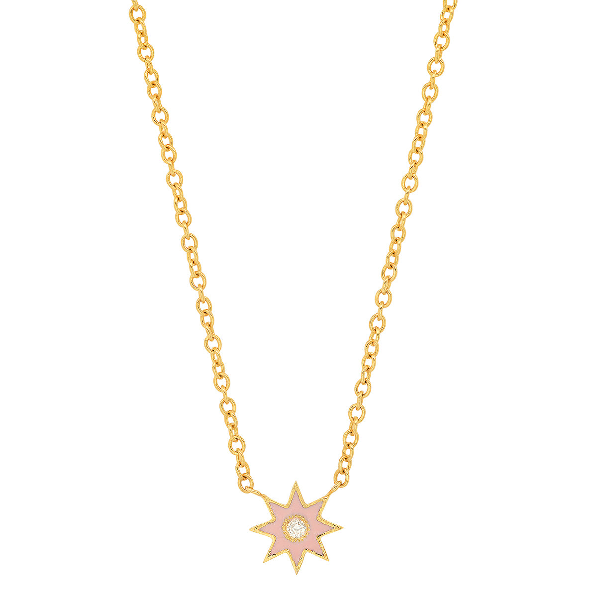 Single Star Enamel Pendant Necklace - Dainty Gold or Silver Celestial Jewelry for Women - Perfect for Everyday Wear, Gifts & Special Occasions