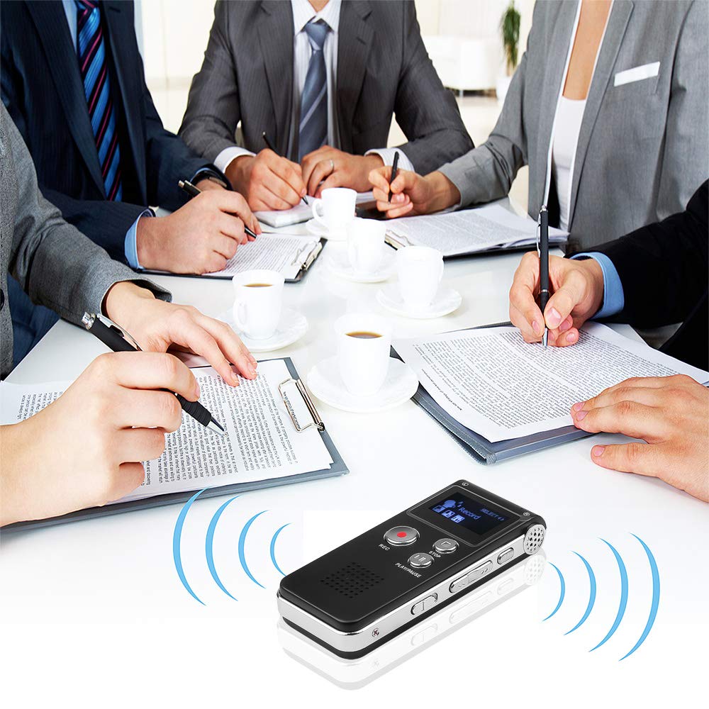 2024 Upgraded 64GB Digital Voice Recorder - Mini Audio Recorder with Voice Activation, MP3 & USB - Perfect for Lectures, Meetings, Interviews, and Note-Taking