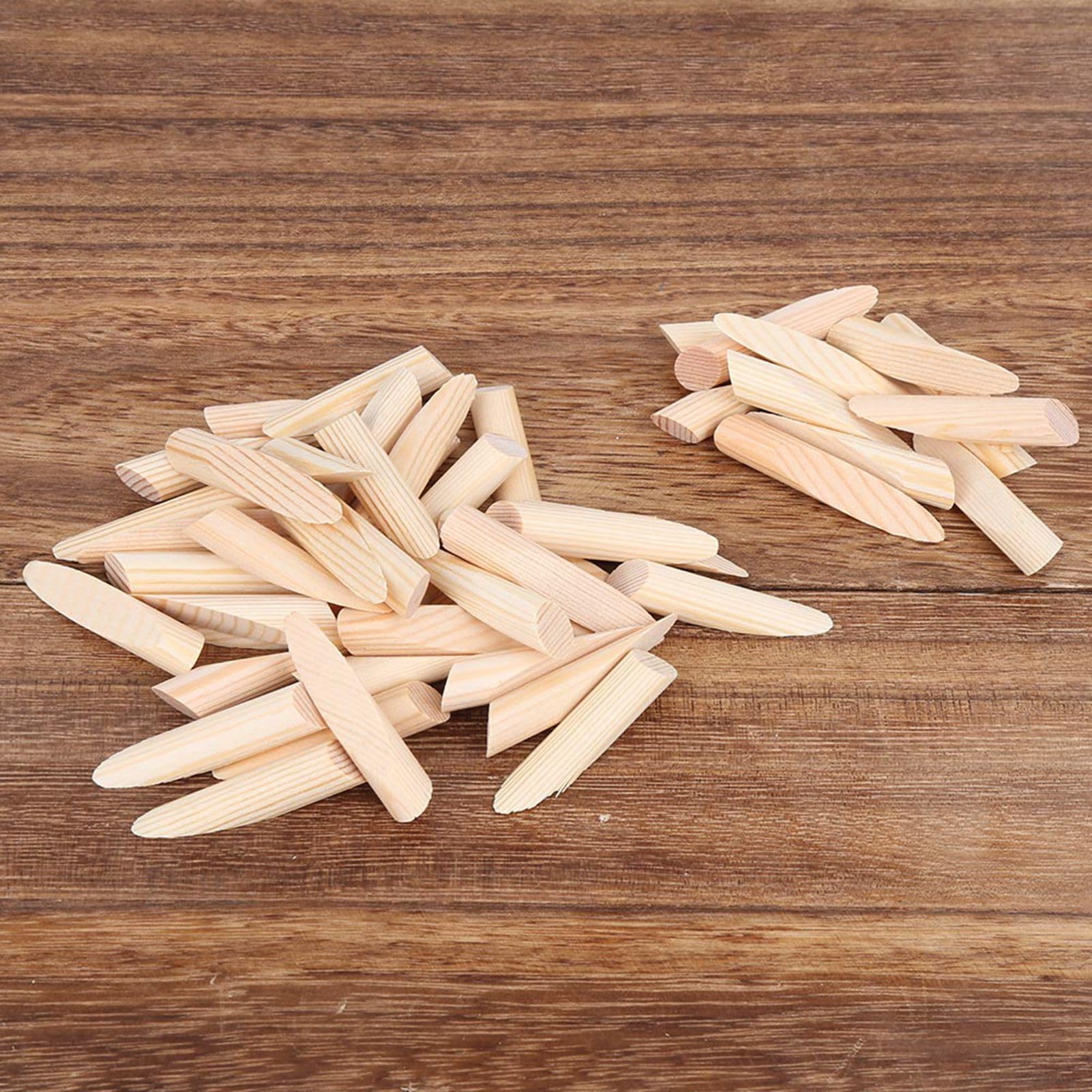 50pcs Solid Wood Pocket Hole Plugs - Pine Wooden Plugs for Pocket Hole Jigs - Perfect for Woodworking, DIY Projects & Furniture Repair - Home Improvement & Cabinet Making Essential