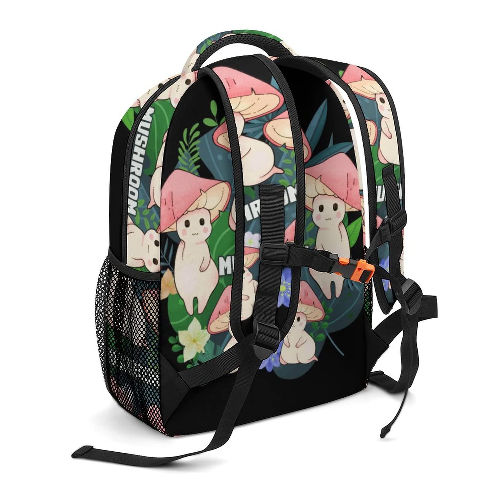 Aparajita Plants Mushroom Print School Backpack - Stylish Laptop Backpack for Men, Women & Teens - Durable Travel Backpack for Students, Work & Daily Use