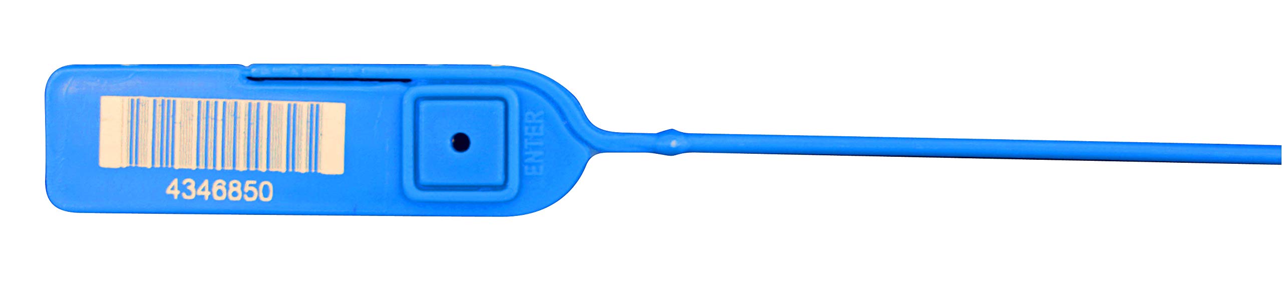 J-Lok 8in (200mm) Pull-Tight Tamper-Evident Security Seal - Blue - 250 Pack - Barcode & Number Laser-Etched for ATM Cash Cassettes, Fire Extinguishers, Cash Boxes & Pharmacy Totes - Ideal for Banking, Retail & Industrial Security Applications