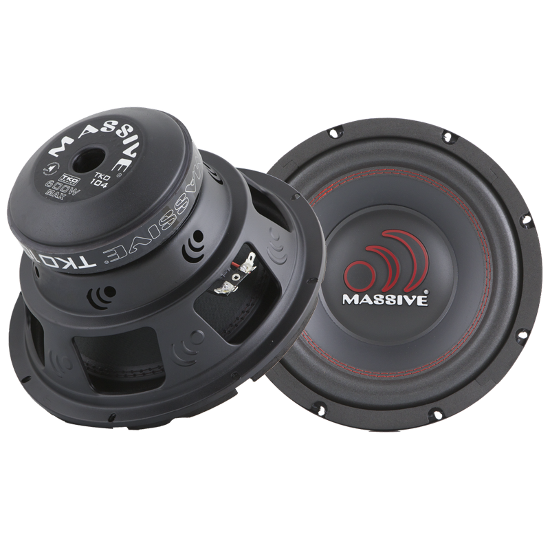 TKO104 10-Inch 300 Watts RMS Dual 4 Ohm Car Subwoofer - Powerful Bass for Trucks, SUVs & Custom Audio Systems