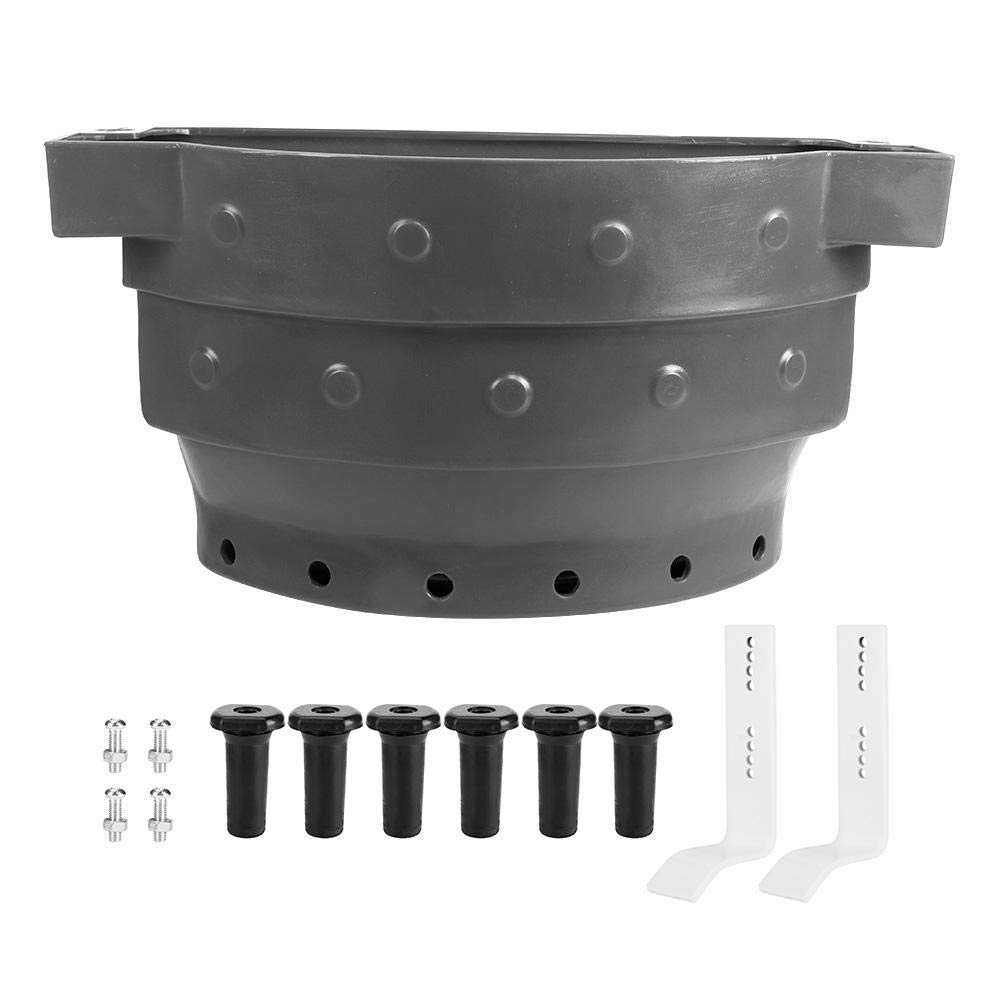 TOPINCN 38L Large Capacity Plastic Calf Feeder Bucket with 6 Nipples - Durable Milk Feeding Pail for Calves, Sheep & Livestock - Ideal for Dairy Farms, Ranches, and Animal Nurseries
