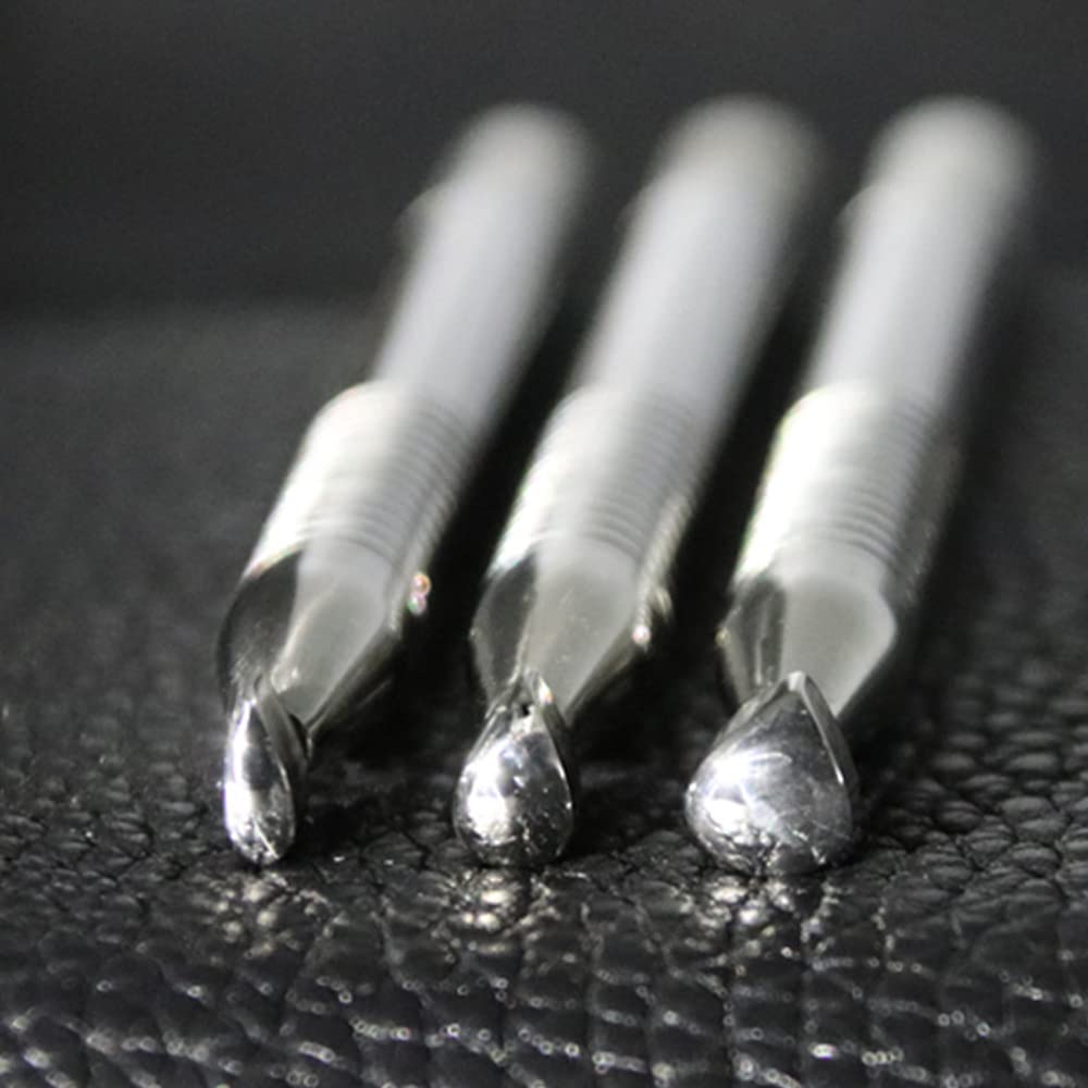 Leather Stamping Tools Set - 3PCS 304 Stainless Steel for Leather Carving & DIY Crafts
