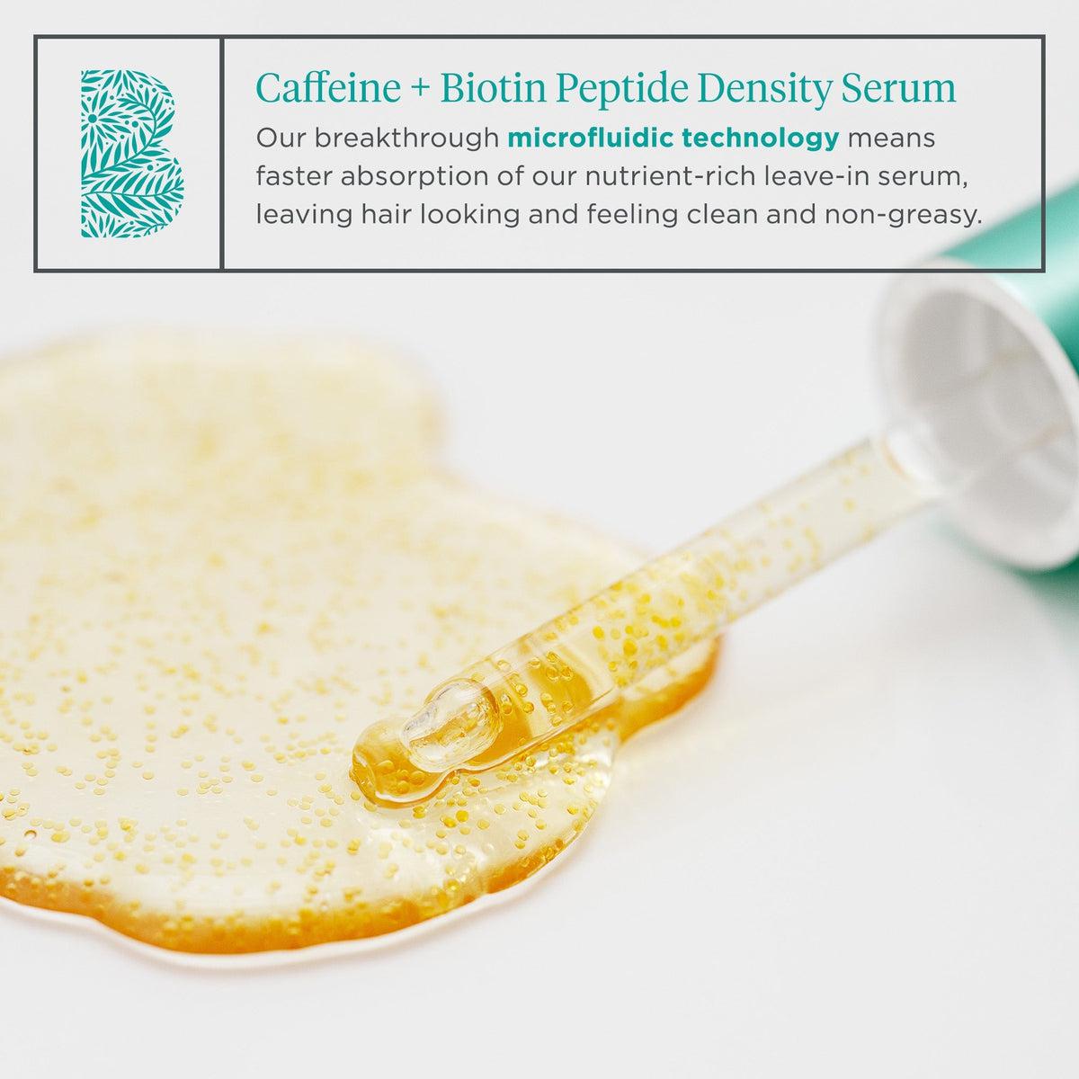Destined For Density Megastrength+ Caffeine & Biotin Peptide Hair Growth Serum for Thicker Fuller Hair - Stimulates Follicles & Reduces Breakage for Daily Hair Care Routine