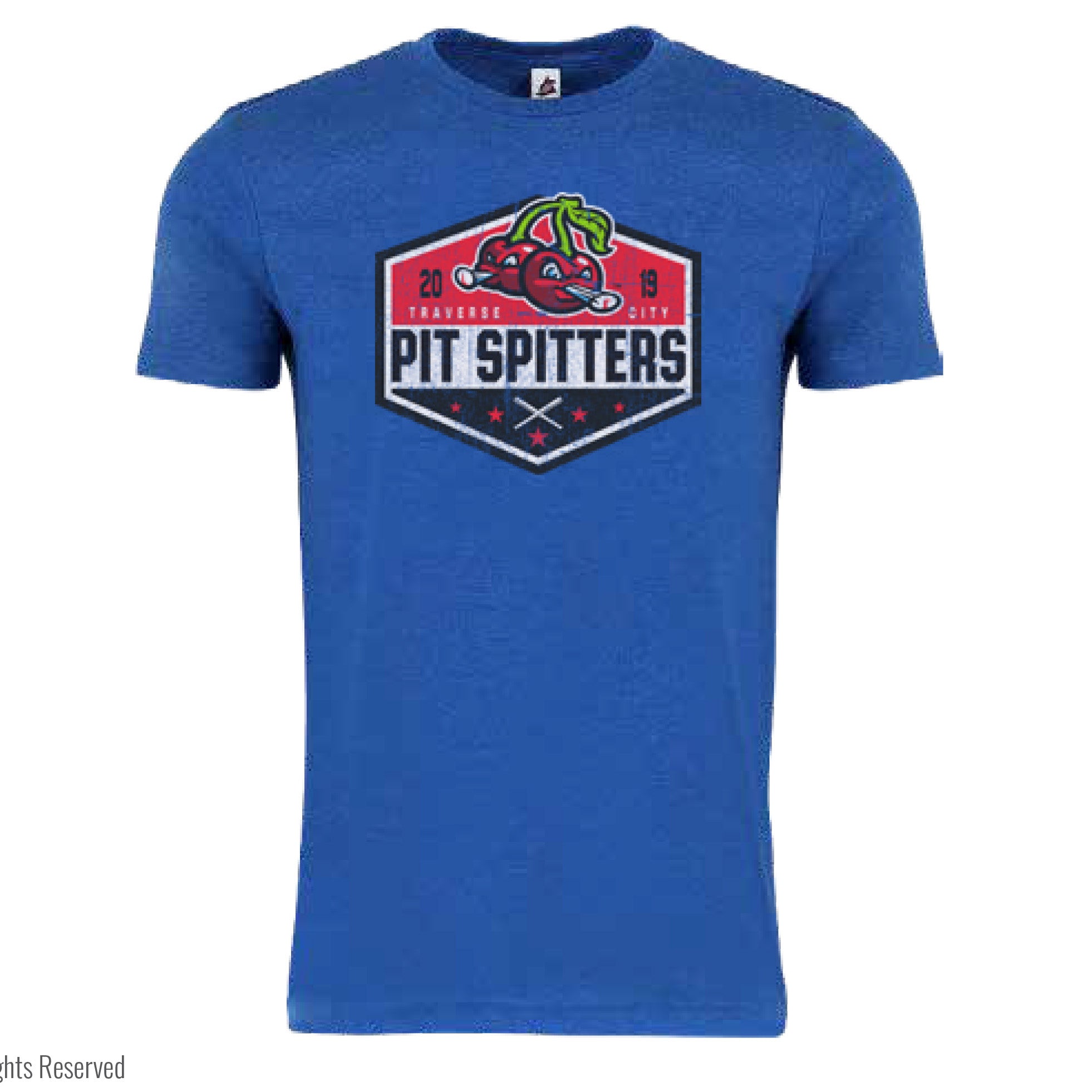 Baseline Royal Heather BiBlend T-Shirt for Men - Soft Comfortable Cotton Blend Tee - Casual Wear for Everyday & Gym