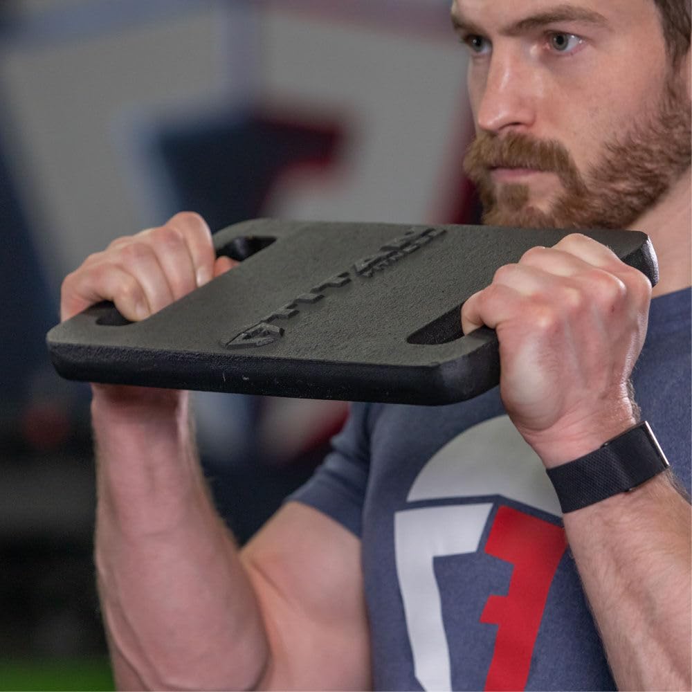 Titan Fitness Cast Iron Ruck Weight Plate - Single Wide Handle for Strength Training | Smooth Round Edges for Comfort | Perfect for Backpack Weight Training, Posture Stability & Home Gym Workouts | Ideal for CrossFit, Rucking & Functional Fitness Training