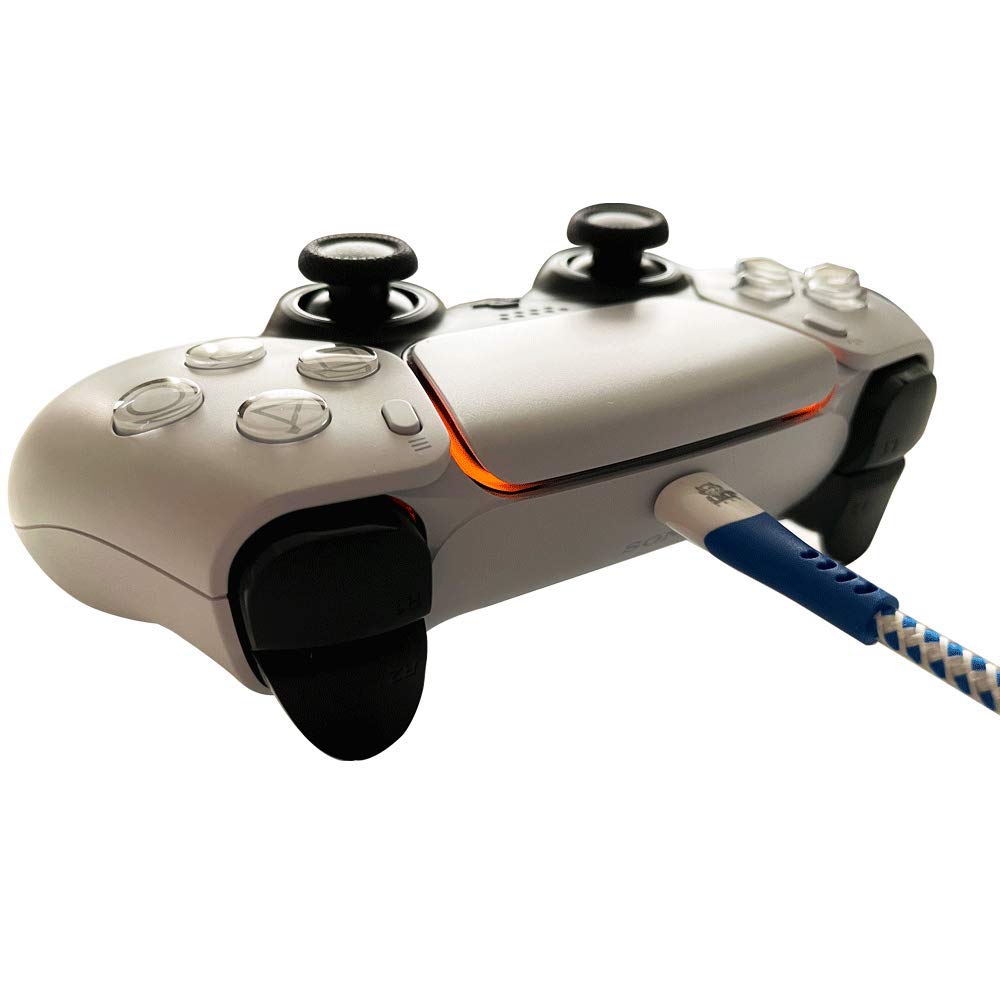 iMP Tech PS5 High Speed 4M Play & Charge Cable Twin Pack - Fast Charging USB-C Cable for PlayStation 5 Controller - Perfect for Gaming, Streaming & Long Play Sessions