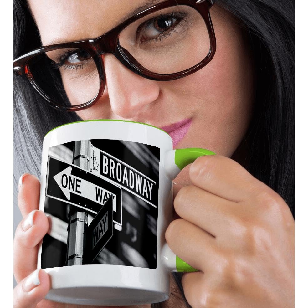 3dRose Broadway Themed Coffee Mugs - Set of 12 (Mug_1193_12) - Perfect for Office, Home & Gift Giving