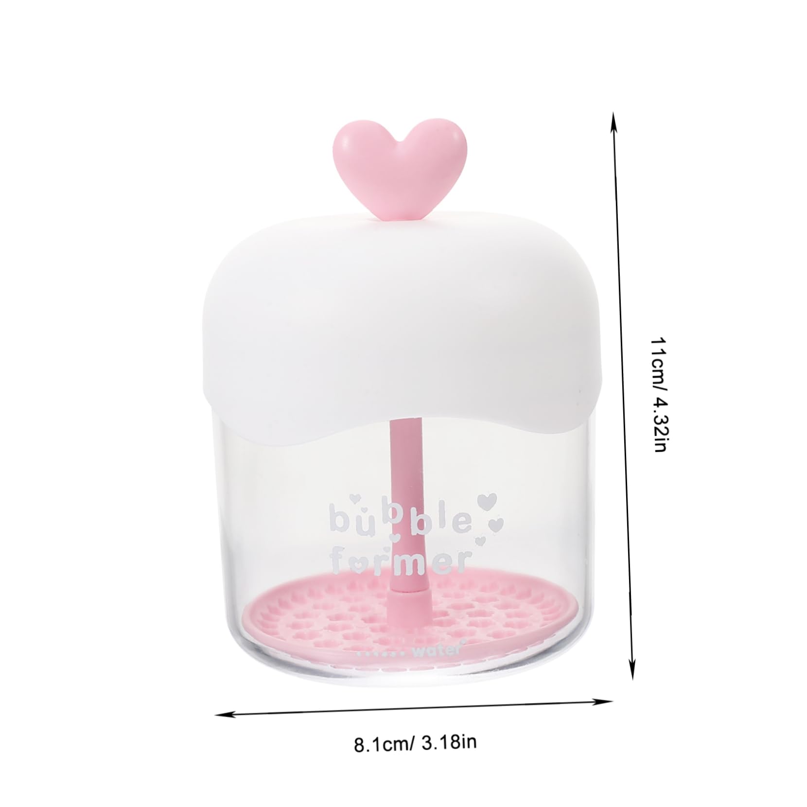 Bubble Foam Maker for Face & Hair - Electric Facial Cleanser & Shampoo Foaming Tool with Red Liquid | Perfect for Skincare Routine & Gentle Face Wash