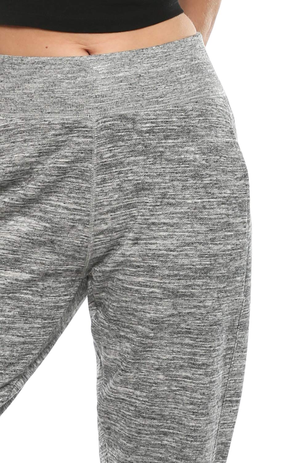 Urban Look Women's Elastic Waistband Soft Fleece Jogger Pants - Comfortable Lounge Pants for Yoga, Running, Travel & Home Wear