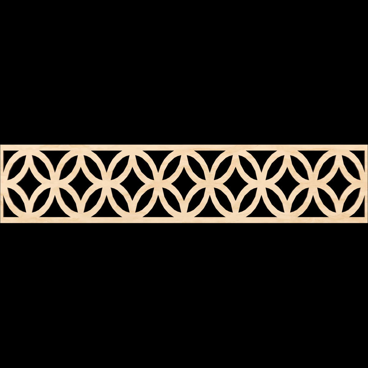 Crosby Fretwork Moulding - Decorative Wood Trim for Home & Furniture DIY Projects - Perfect for Cabinets, Doors, and Wall Accents