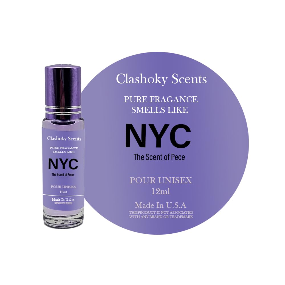 Premium Unisex Fragrance Oil Roll-On - NYC No 9 Perfume Oil (12ml) | Long-Lasting Scent for Men & Women | Perfect for Travel, Office & Date Nights
