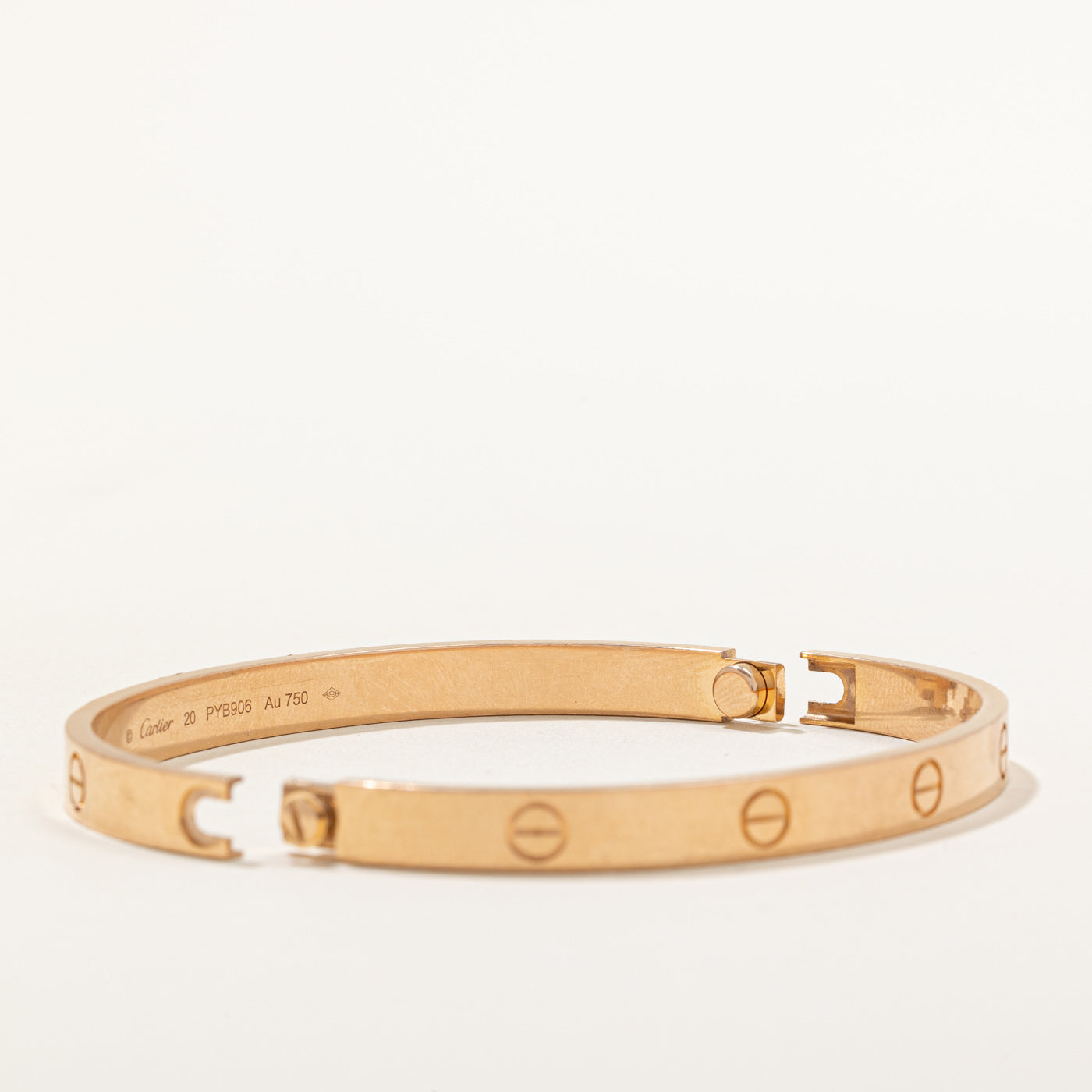 Cartier Love Bracelet in Rose Gold - Classic Model Size 20 | Luxury Jewelry Gift for Women, Anniversary & Valentine's Day | Elegant Bracelet for Special Occasions