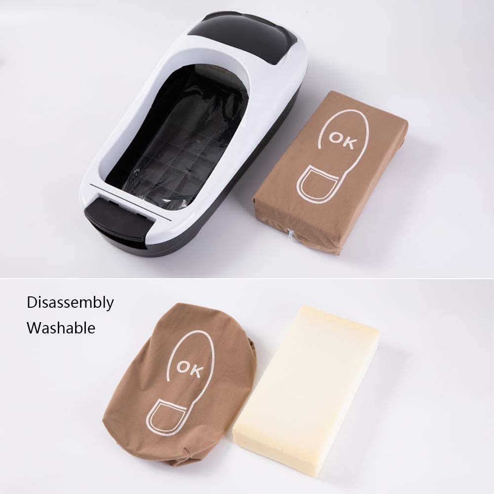 Automatic Shoe Cover Dispenser Machine - Portable & Reusable Shoe Cover Maker for Home, Office & Shop - Includes 1000 Disposable Shoe Covers - Perfect for Medical Facilities, Clean Rooms & Home Protection