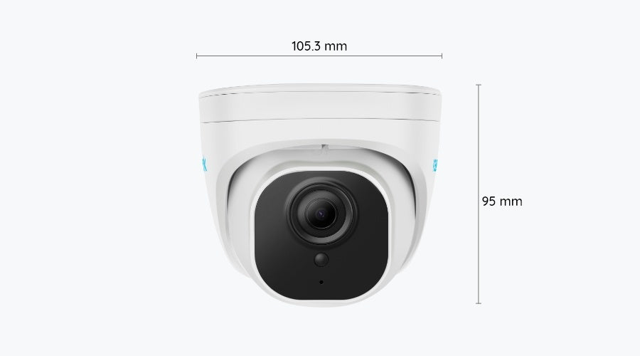4K 8MP POE Smart Detection Turret Security Camera - Indoor/Outdoor Surveillance for Home & Business Security