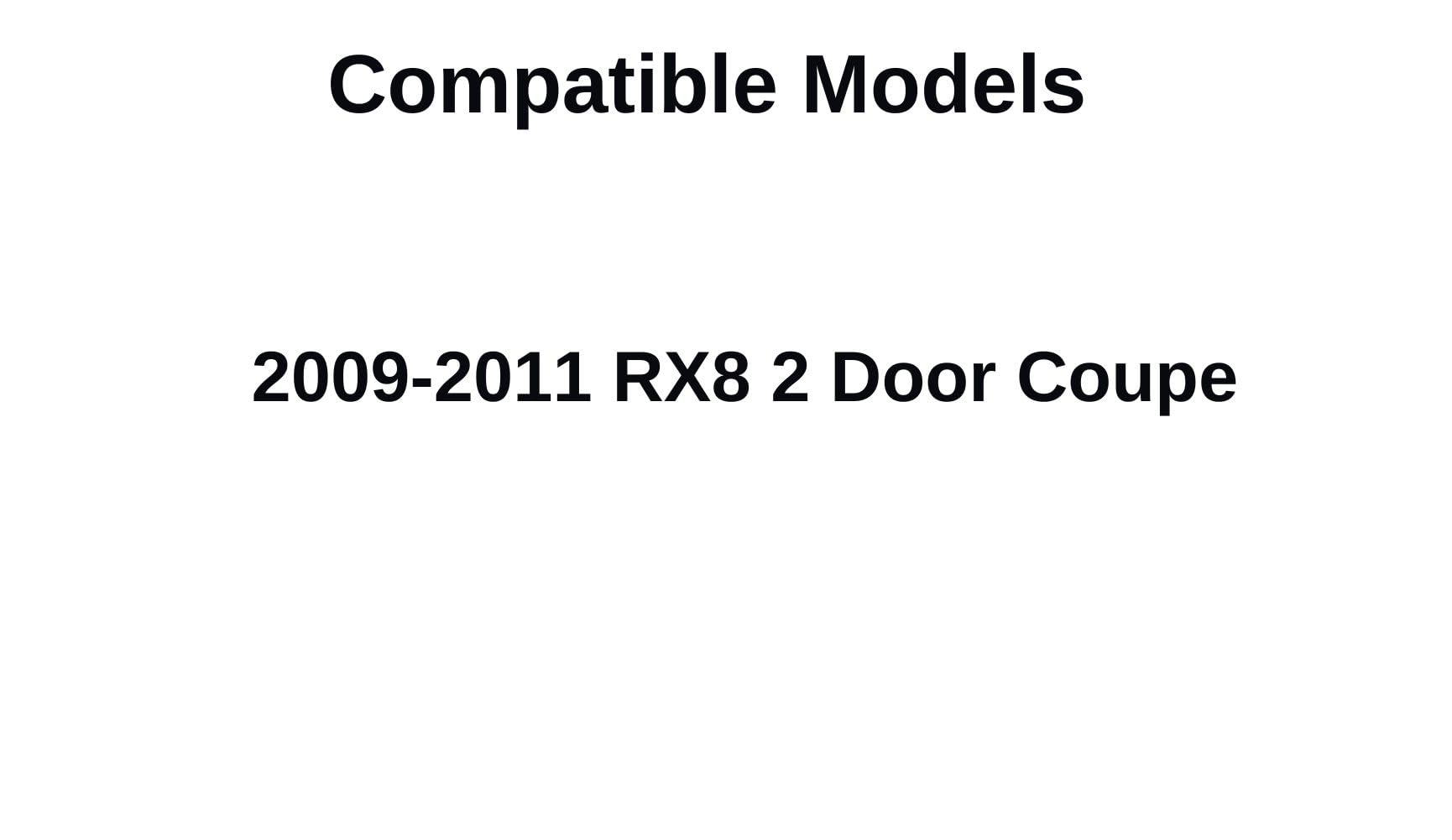 Passenger Right Side Door Window Glass Replacement for Mazda RX8 2009 2010 2011 - OEM Fit, Easy Installation - Perfect for Auto Glass Repair & Replacement