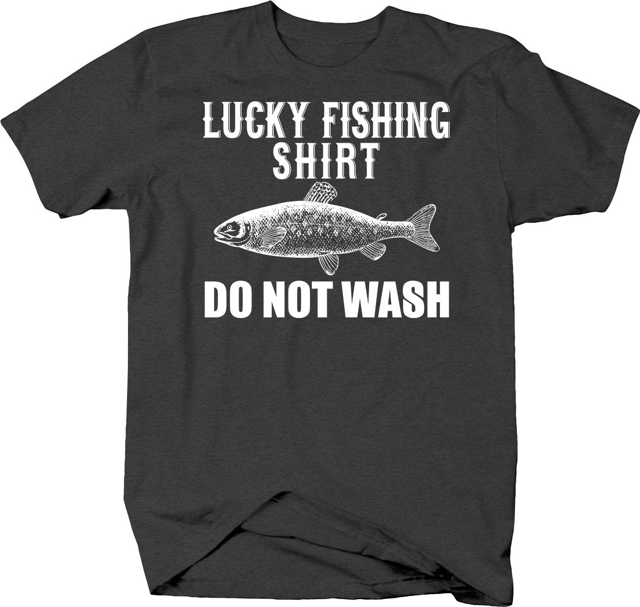 Funny Lucky Fishing Shirt - 'Do Not Wash With Trout' Humorous Outdoor Hobby T-Shirt for Anglers & Fishing Enthusiasts - Perfect for Fishing Trips, Camping & Outdoor Adventures
