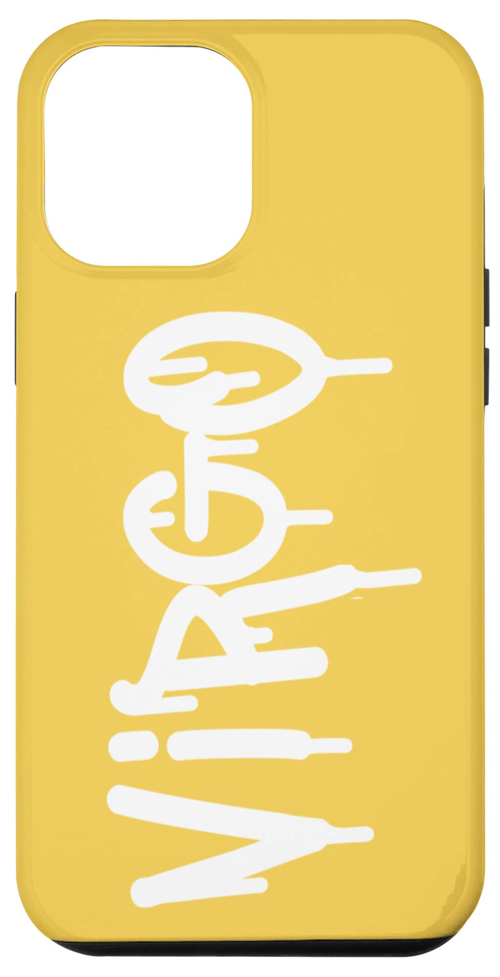 iPhone 12 Pro Max Case - Virgo Zodiac Horoscope Design in Soft Lemon Yellow | Slim Protective Cover for Daily Use, Work & Travel